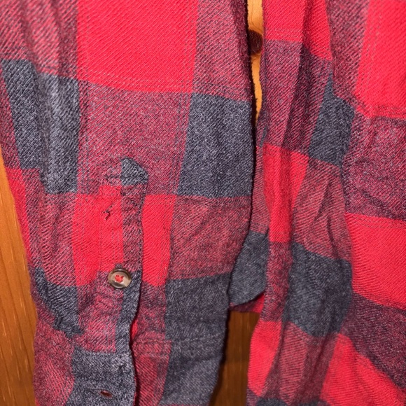 American Eagle Ahh-Mazingly Soft Boyfriend Fit Flannel | Plaid | Medium - Picture 7 of 9